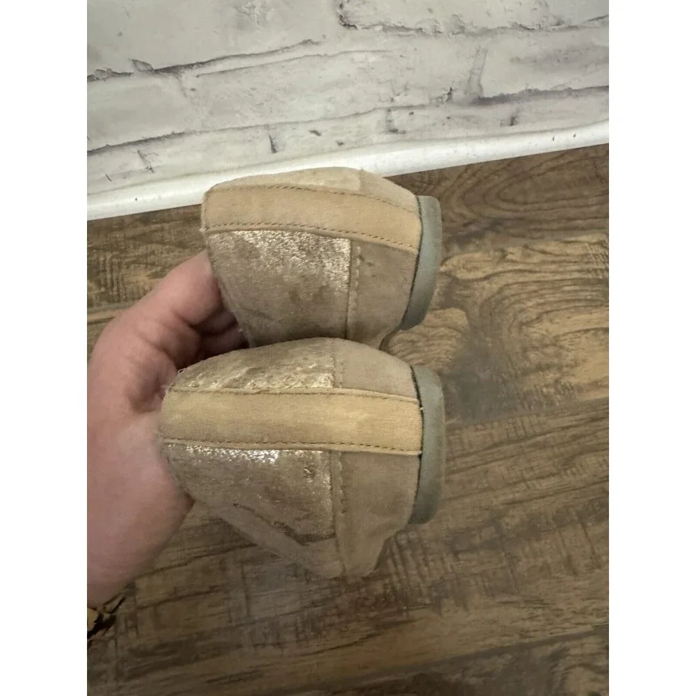 Munro American 9M Petra Taupe Camouflaged Walking Shoe‎ Sneaker Comfort Suede
